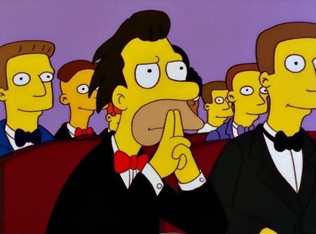lenny from the simpsons looking pensive