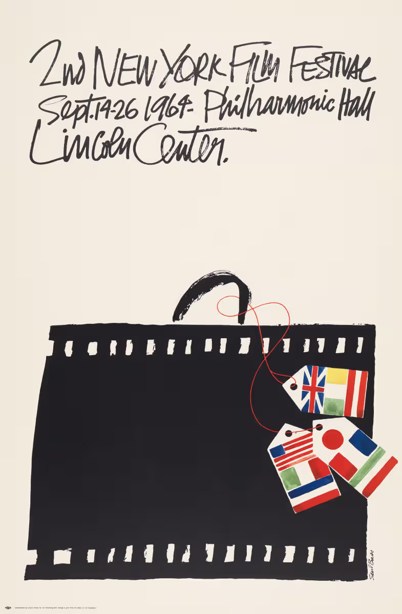 saul bass’s poster for the 1964 new york film festival